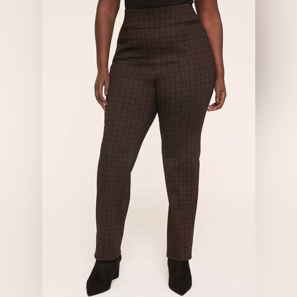 NWOT Lane Bryant Ponte Pull On Straight Leg Pant Size 22 - Picture 2 of 4